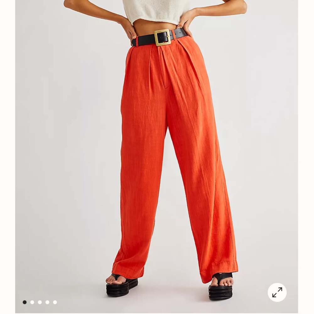 Free People Free In You Pull On Trousers in orange
